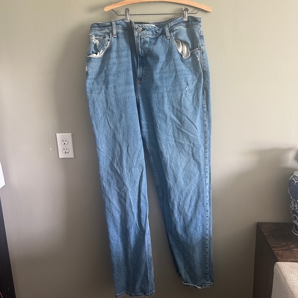 Abercrombie & Fitch Light Blue Straight Leg Jeans